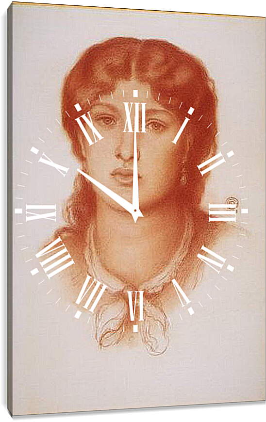 Часы картина - Fanny Cornforth. Данте Габриэль Россетти
