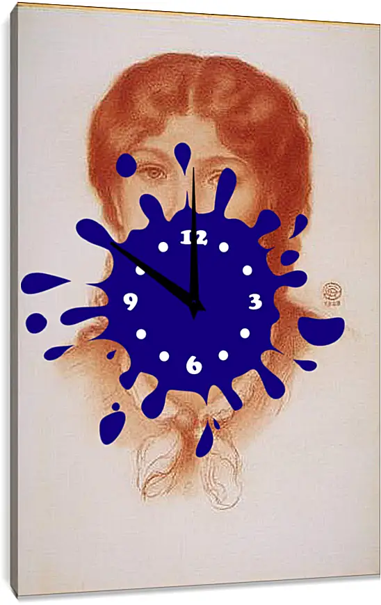 Часы картина - Fanny Cornforth. Данте Габриэль Россетти
