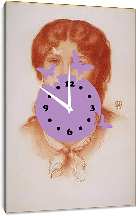 Часы картина - Fanny Cornforth. Данте Габриэль Россетти