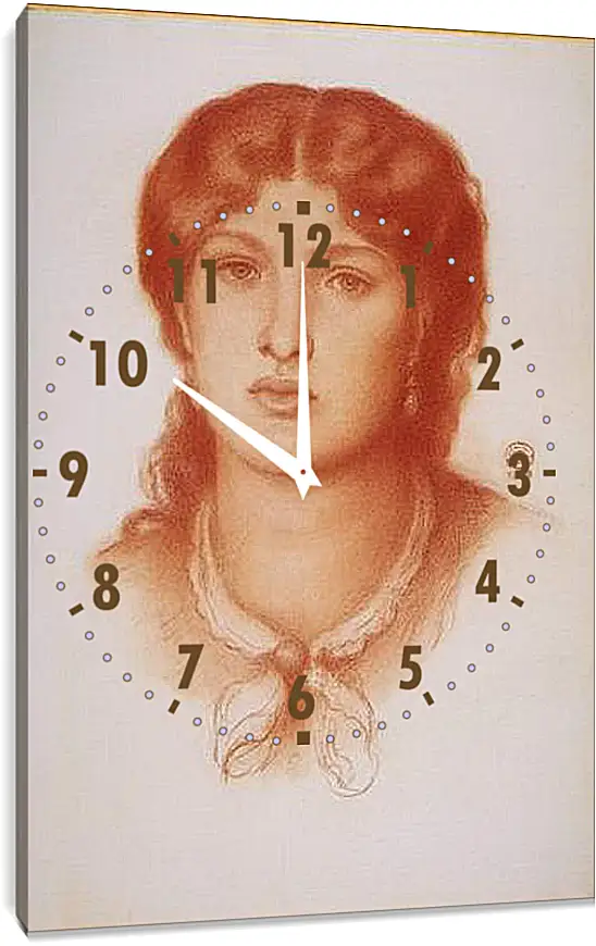 Часы картина - Fanny Cornforth. Данте Габриэль Россетти