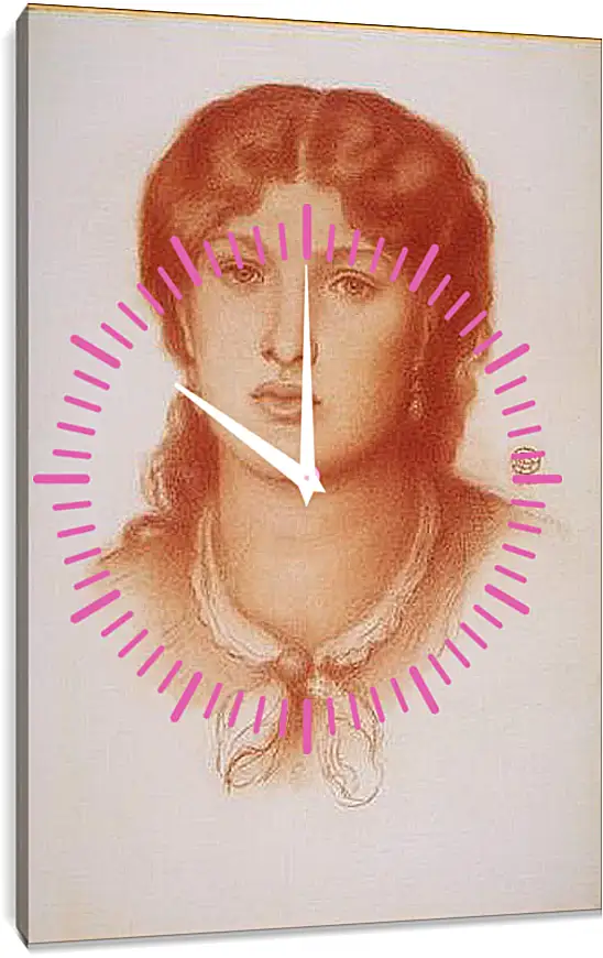 Часы картина - Fanny Cornforth. Данте Габриэль Россетти