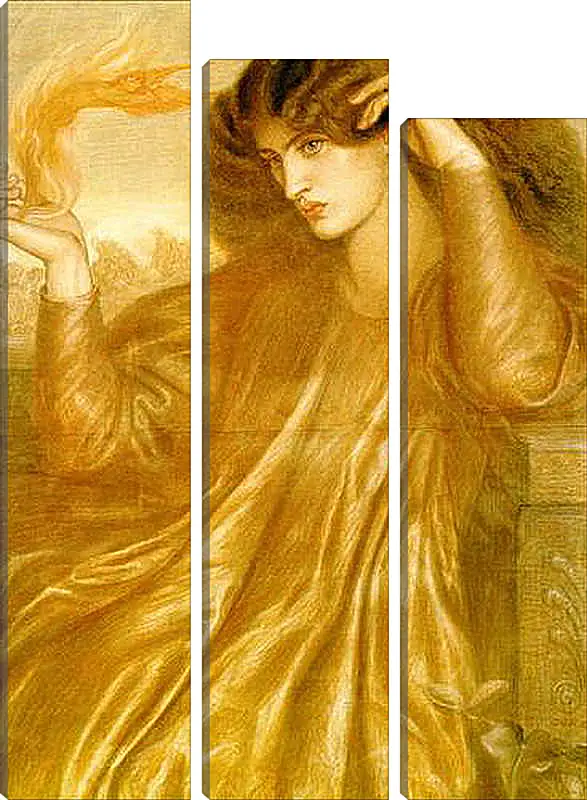 Модульная картина - La Donna della Fiamma. Данте Габриэль Россетти