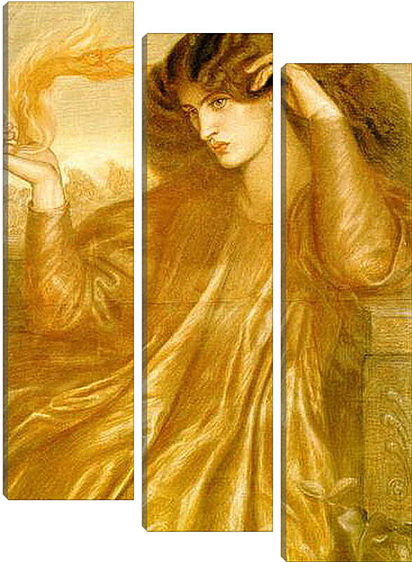 Модульная картина - La Donna della Fiamma. Данте Габриэль Россетти
