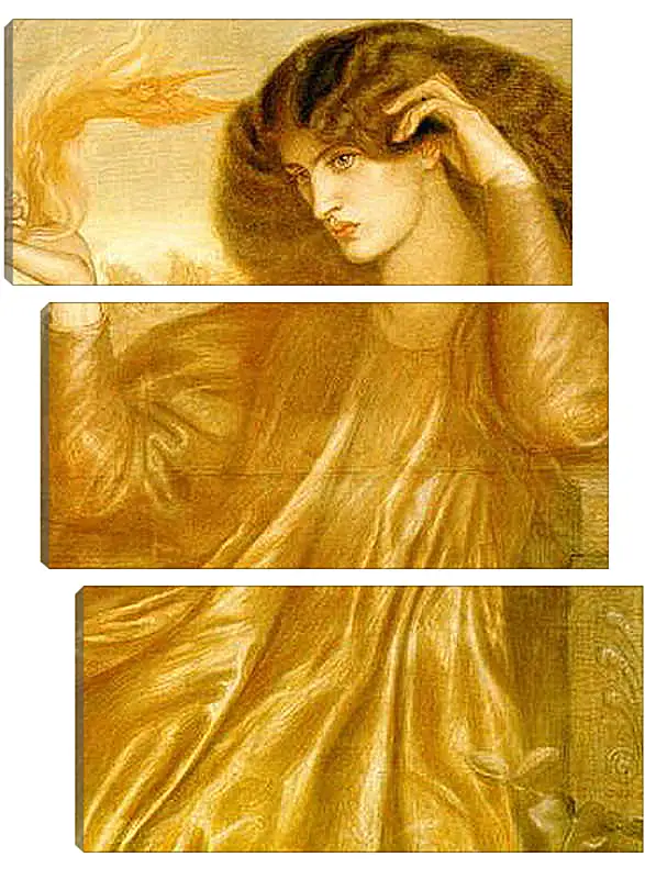 Модульная картина - La Donna della Fiamma. Данте Габриэль Россетти