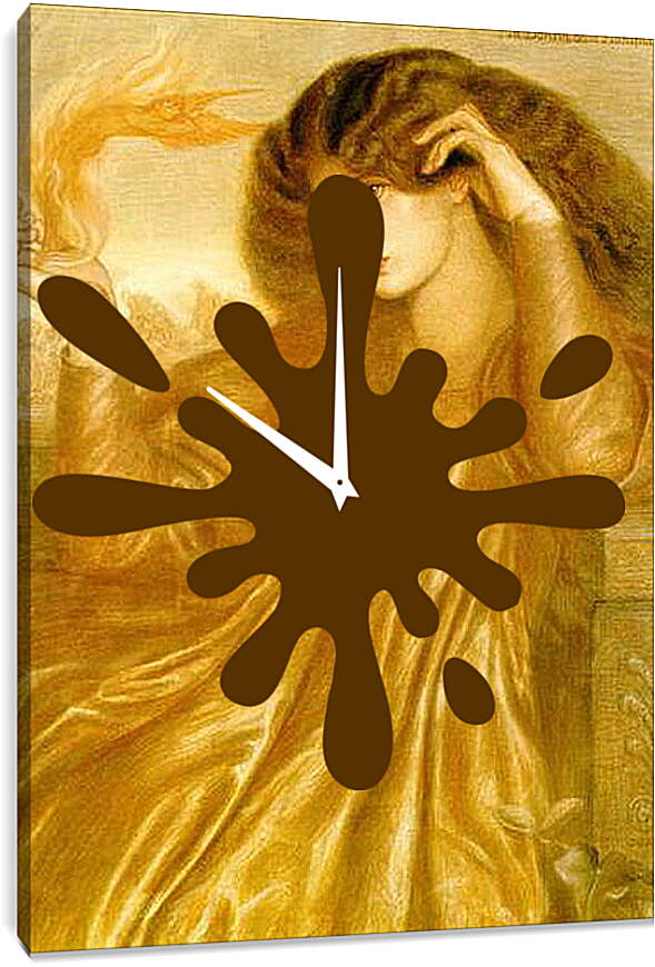 Часы картина - La Donna della Fiamma. Данте Габриэль Россетти
