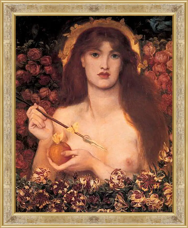 Картина в раме - Venus Verticordia. Данте Габриэль Россетти
