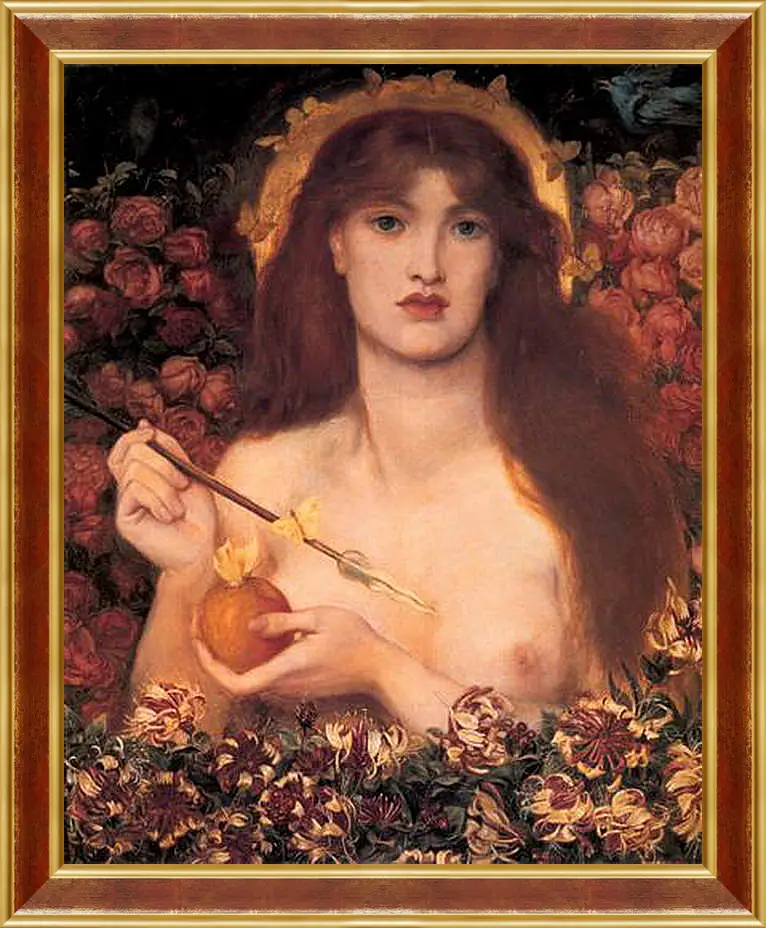 Картина в раме - Venus Verticordia. Данте Габриэль Россетти