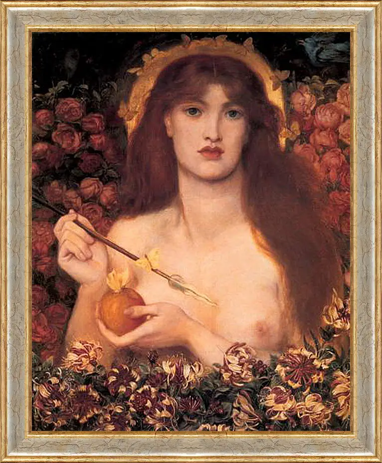 Картина в раме - Venus Verticordia. Данте Габриэль Россетти