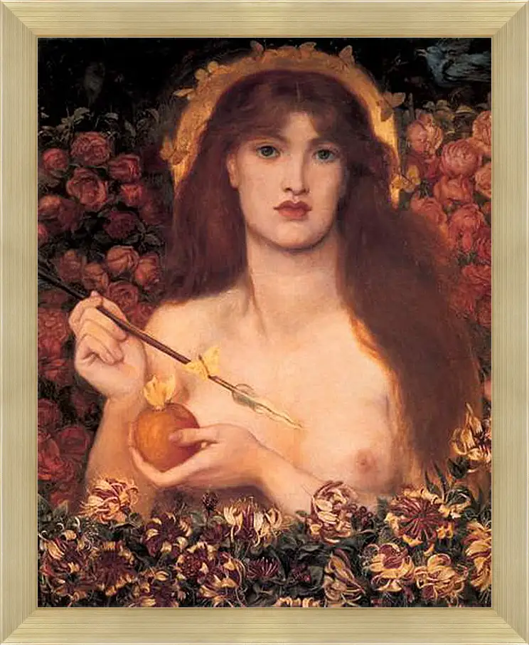 Картина в раме - Venus Verticordia. Данте Габриэль Россетти