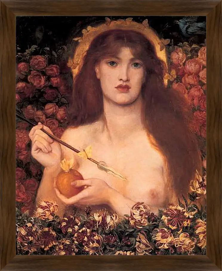 Картина в раме - Venus Verticordia. Данте Габриэль Россетти