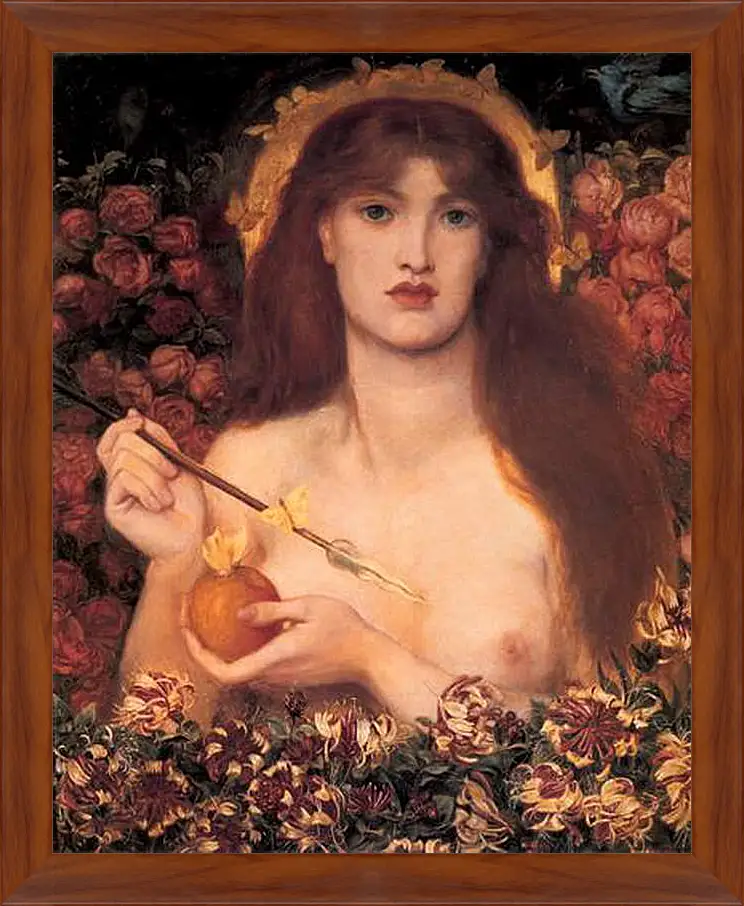 Картина в раме - Venus Verticordia. Данте Габриэль Россетти