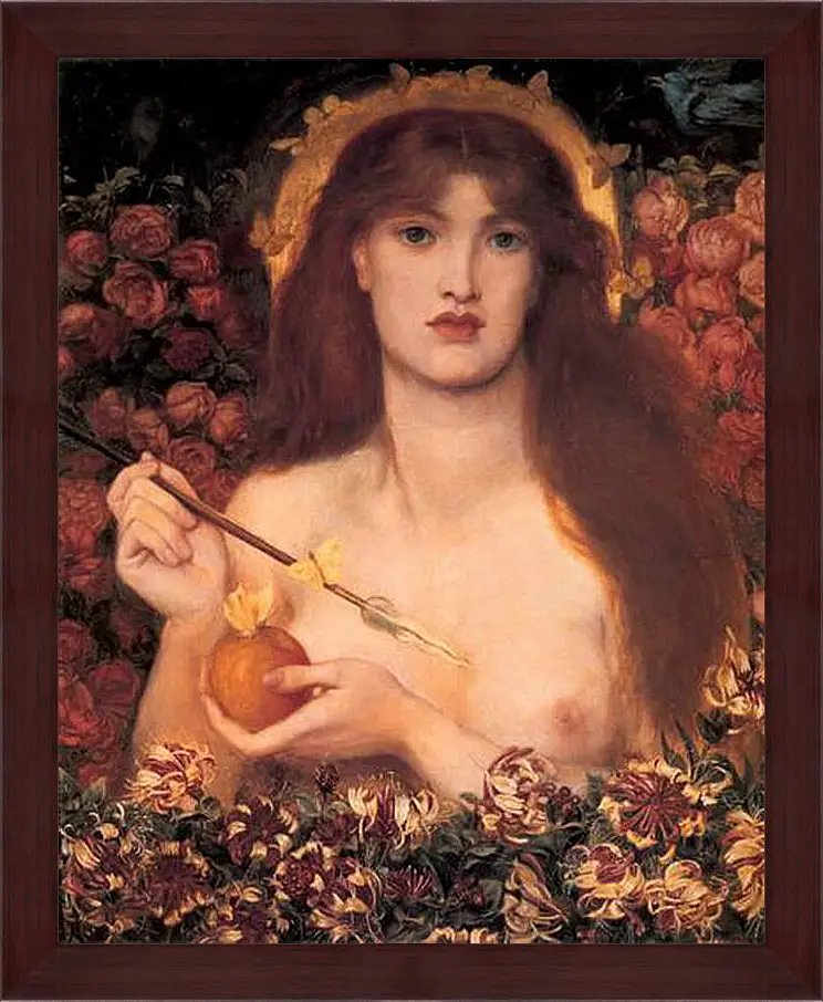 Картина в раме - Venus Verticordia. Данте Габриэль Россетти
