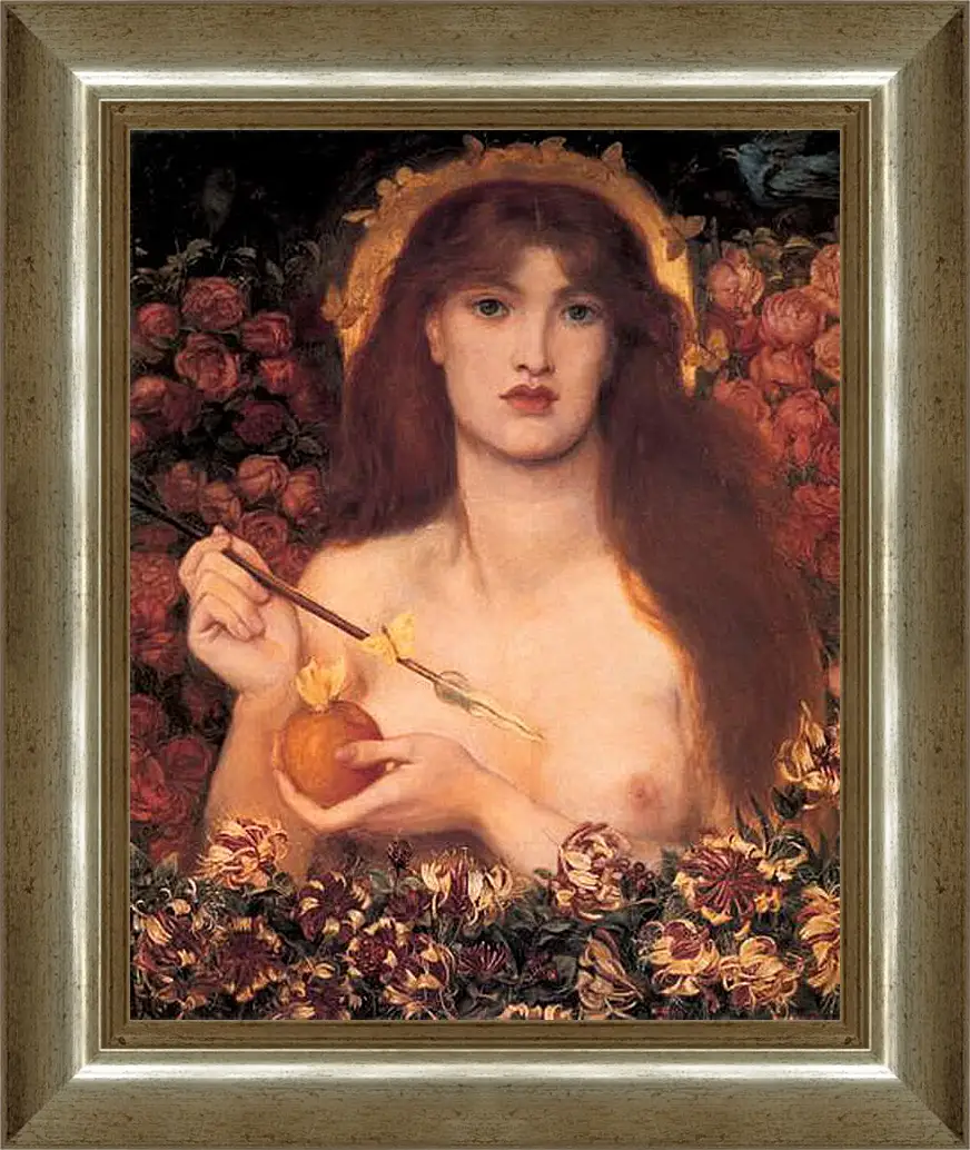 Картина в раме - Venus Verticordia. Данте Габриэль Россетти