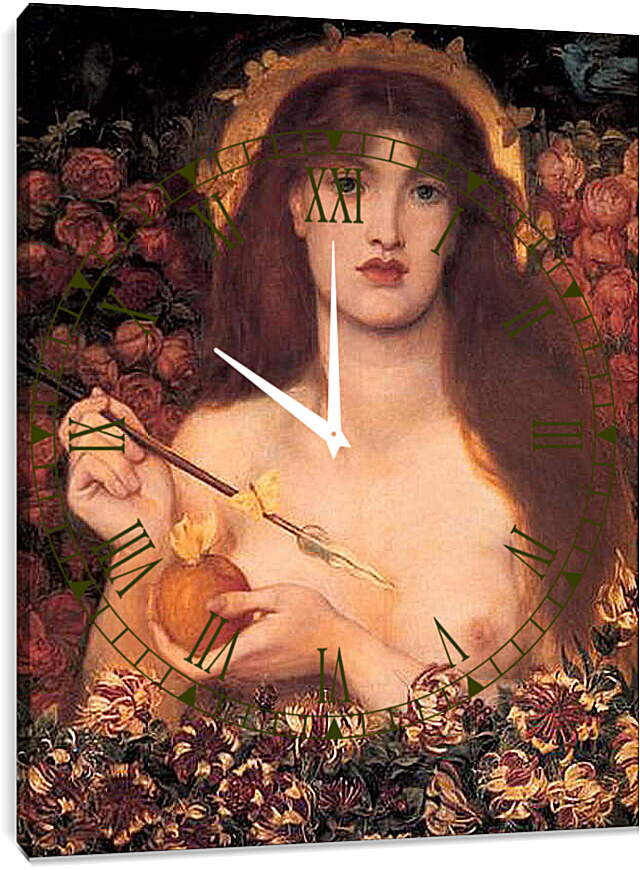 Часы картина - Venus Verticordia. Данте Габриэль Россетти
