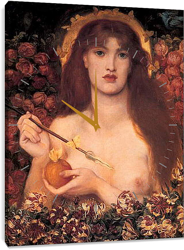 Часы картина - Venus Verticordia. Данте Габриэль Россетти

