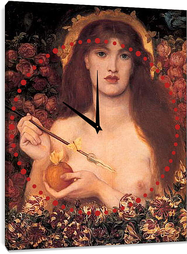 Часы картина - Venus Verticordia. Данте Габриэль Россетти