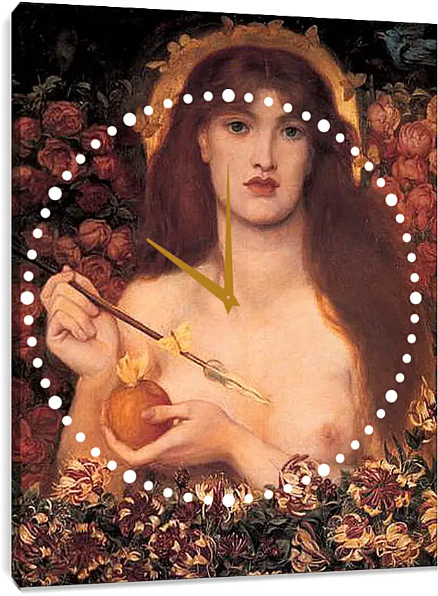 Часы картина - Venus Verticordia. Данте Габриэль Россетти
