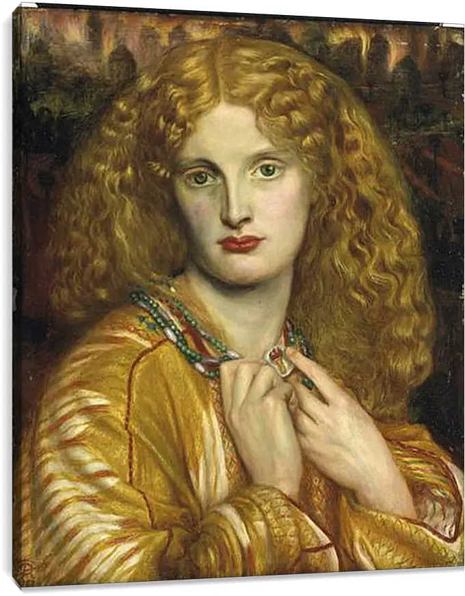 Постер и плакат - Helen of Troy. Данте Габриэль Россетти
