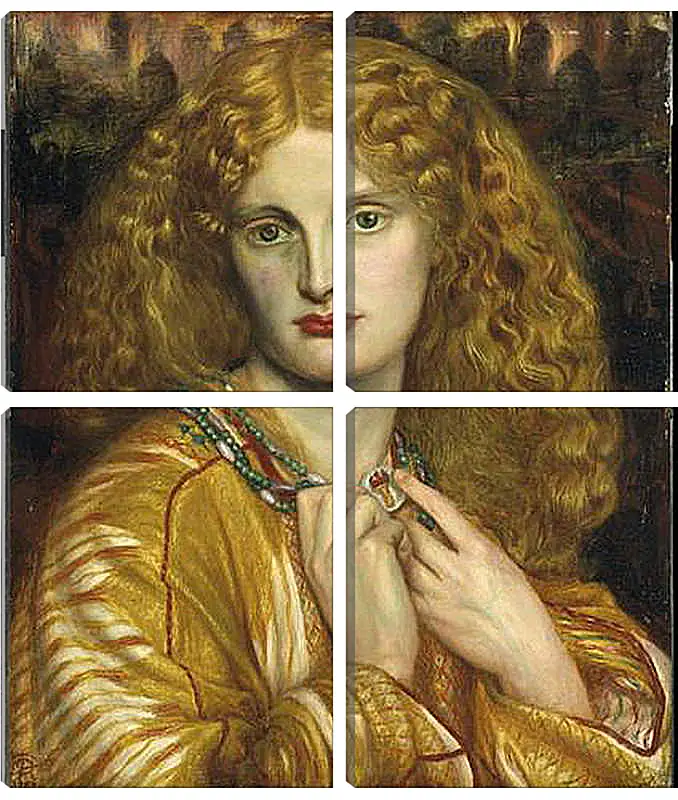 Модульная картина - Helen of Troy. Данте Габриэль Россетти