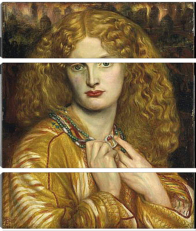 Модульная картина - Helen of Troy. Данте Габриэль Россетти