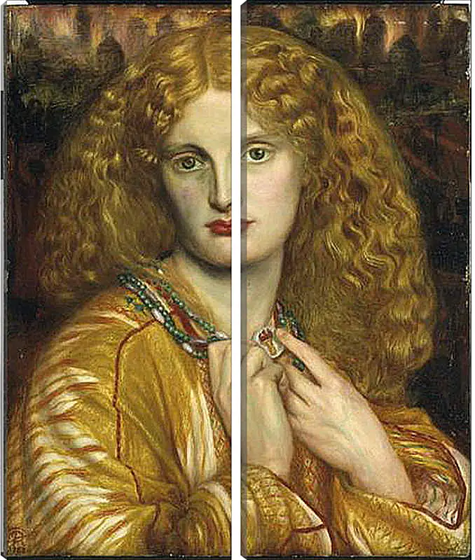 Модульная картина - Helen of Troy. Данте Габриэль Россетти