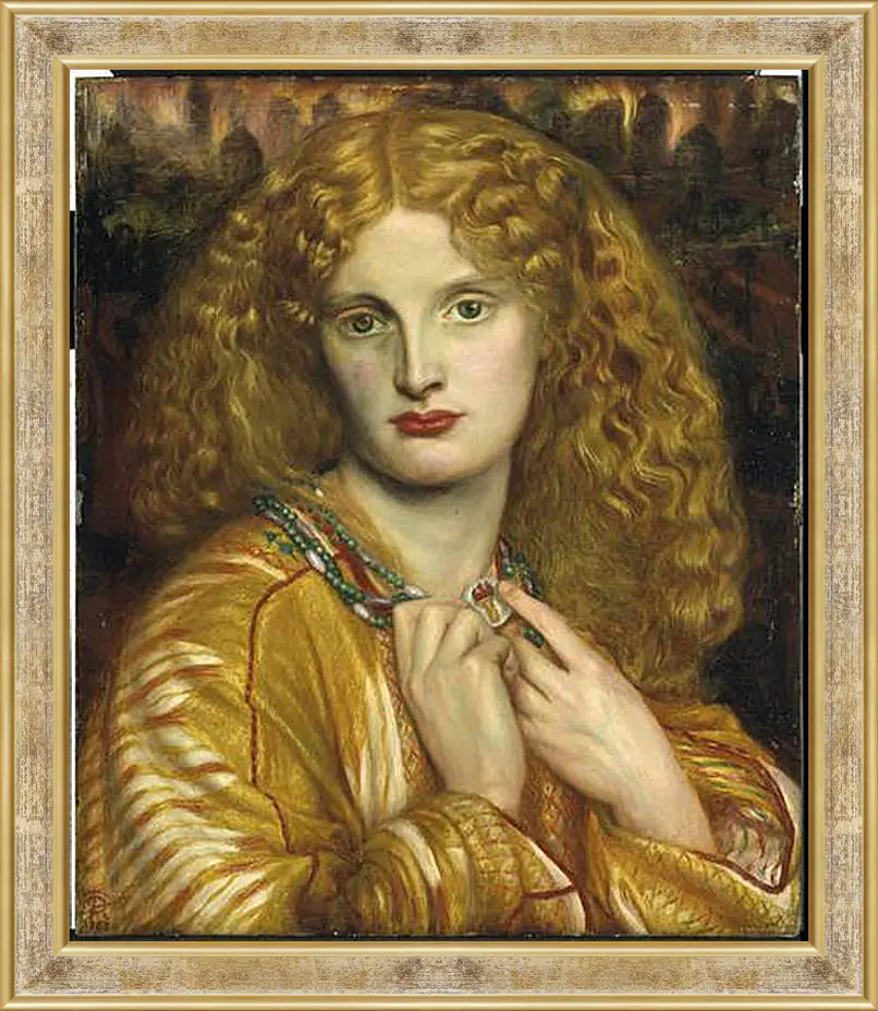 Картина в раме - Helen of Troy. Данте Габриэль Россетти