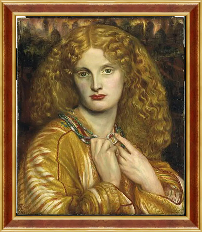 Картина в раме - Helen of Troy. Данте Габриэль Россетти