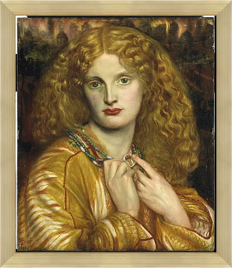 Картина в раме - Helen of Troy. Данте Габриэль Россетти