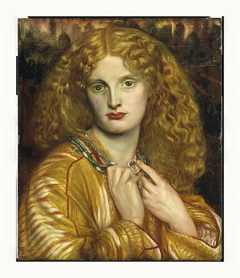 Картина в раме - Helen of Troy. Данте Габриэль Россетти