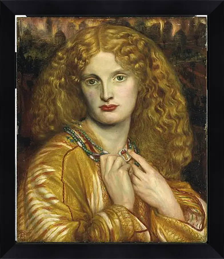 Картина в раме - Helen of Troy. Данте Габриэль Россетти
