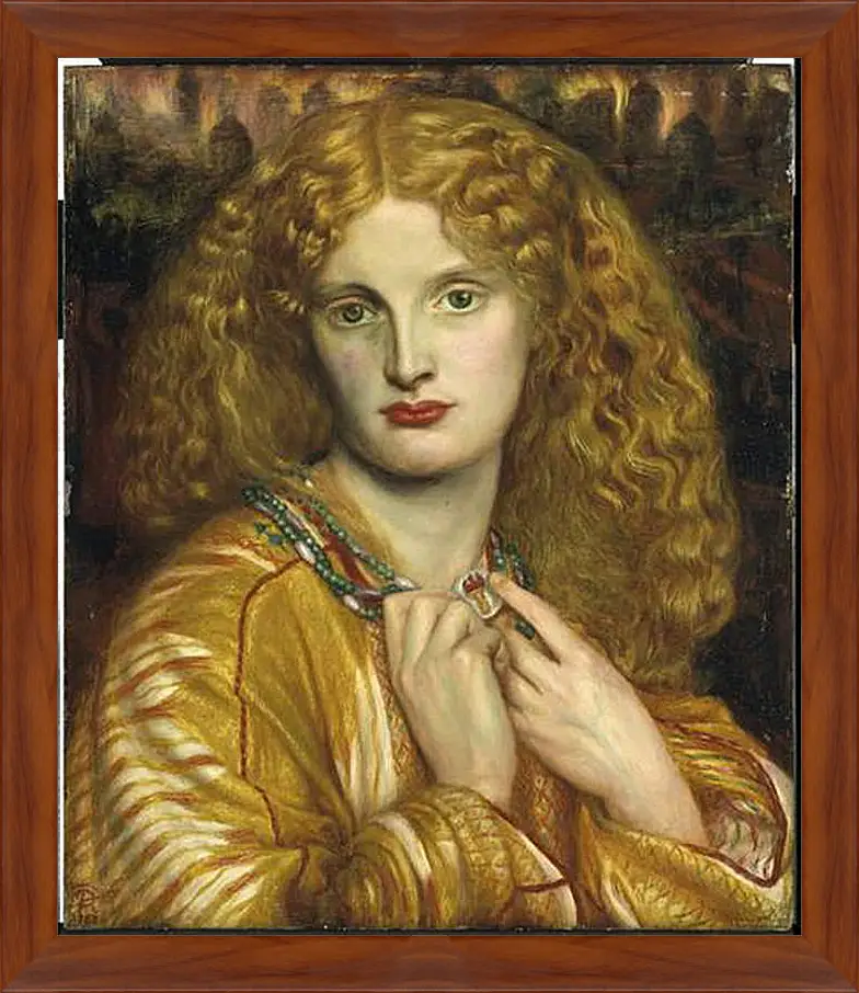 Картина в раме - Helen of Troy. Данте Габриэль Россетти
