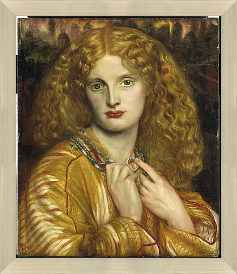 Картина в раме - Helen of Troy. Данте Габриэль Россетти
