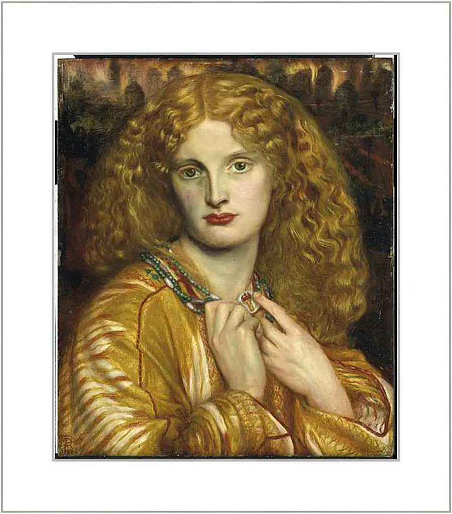 Картина в раме - Helen of Troy. Данте Габриэль Россетти