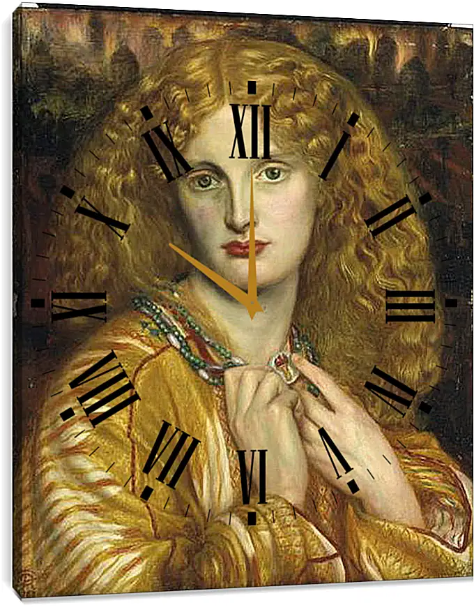 Часы картина - Helen of Troy. Данте Габриэль Россетти