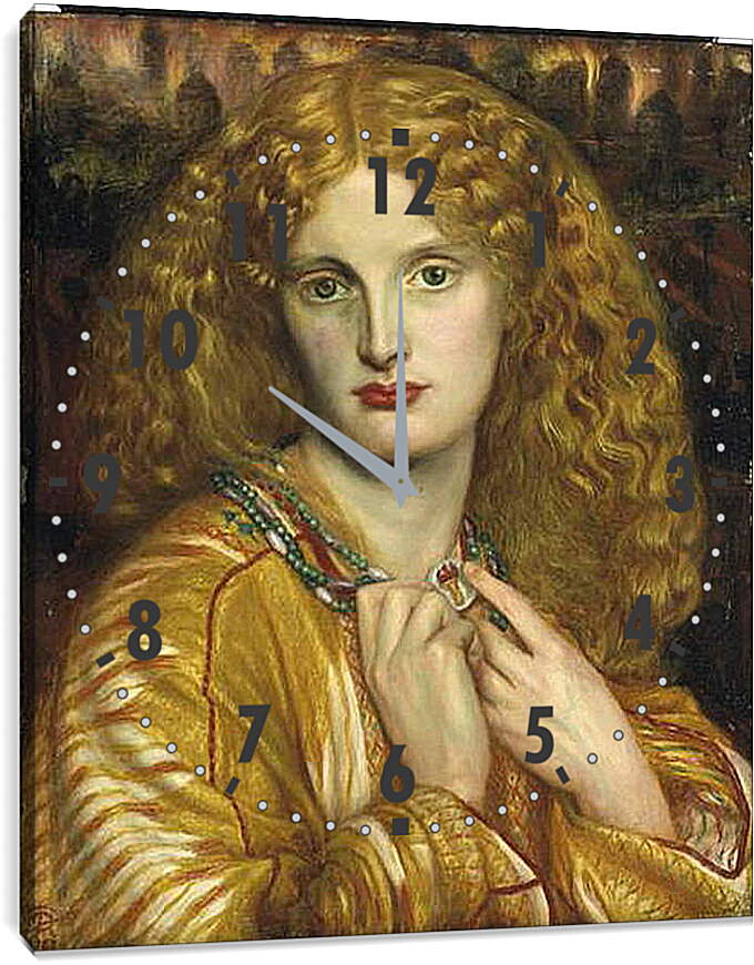 Часы картина - Helen of Troy. Данте Габриэль Россетти
