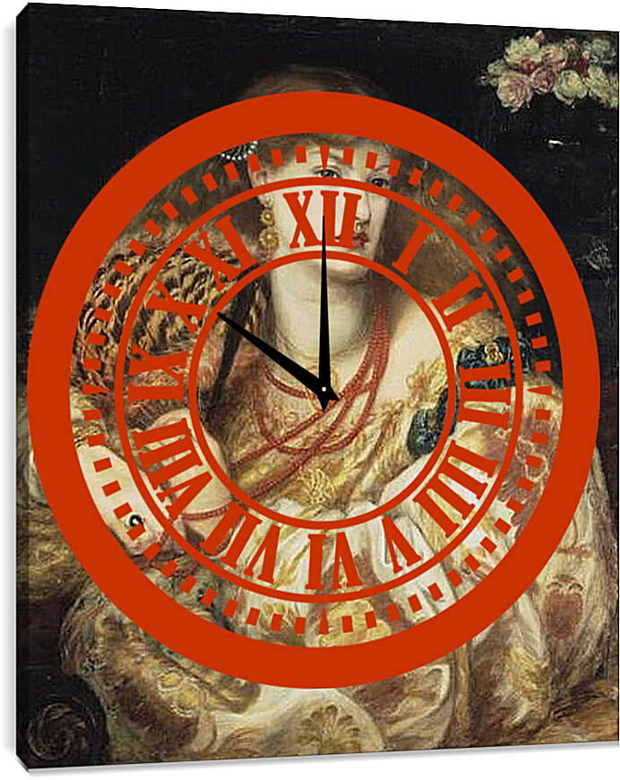 Часы картина - Monna Vanna. Данте Габриэль Россетти
