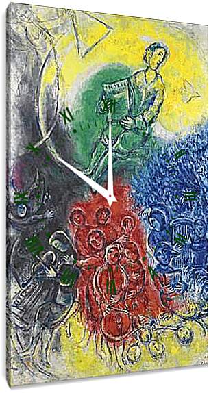 Часы картина - LA MUSIQUE. (Музыка) Марк Шагал