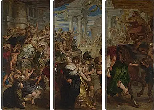 Модульная картина - The Rape of the Sabine Women. Питер Пауль Рубенс