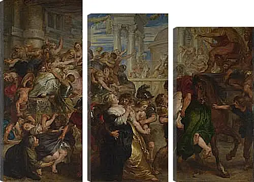 Модульная картина - The Rape of the Sabine Women. Питер Пауль Рубенс