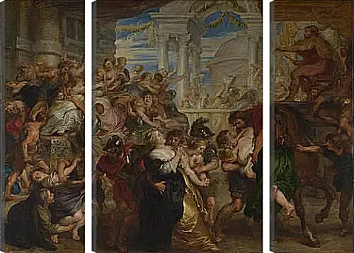 Модульная картина - The Rape of the Sabine Women. Питер Пауль Рубенс