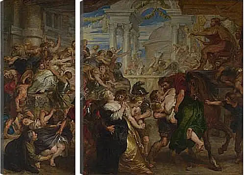 Модульная картина - The Rape of the Sabine Women. Питер Пауль Рубенс