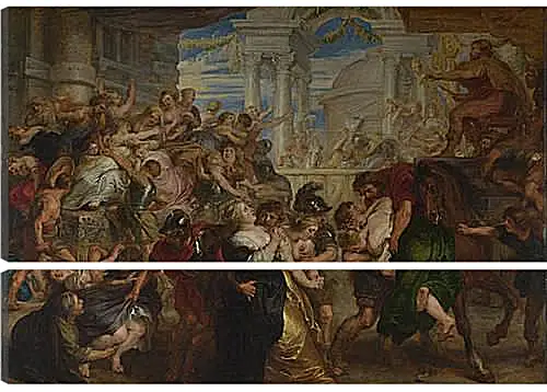 Модульная картина - The Rape of the Sabine Women. Питер Пауль Рубенс