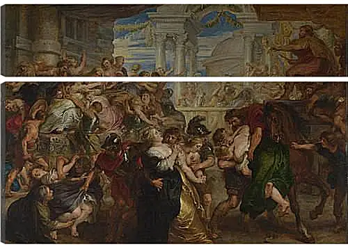 Модульная картина - The Rape of the Sabine Women. Питер Пауль Рубенс