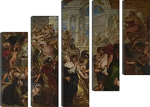 Модульная картина - The Rape of the Sabine Women. Питер Пауль Рубенс