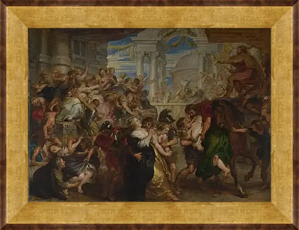 Картина в раме - The Rape of the Sabine Women. Питер Пауль Рубенс