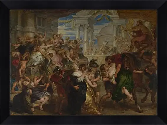 Картина в раме - The Rape of the Sabine Women. Питер Пауль Рубенс