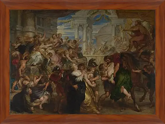 Картина в раме - The Rape of the Sabine Women. Питер Пауль Рубенс