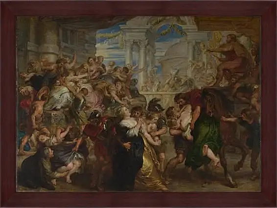 Картина в раме - The Rape of the Sabine Women. Питер Пауль Рубенс