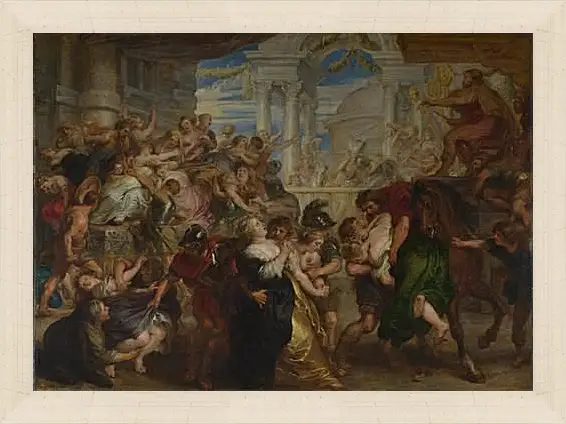 Картина в раме - The Rape of the Sabine Women. Питер Пауль Рубенс