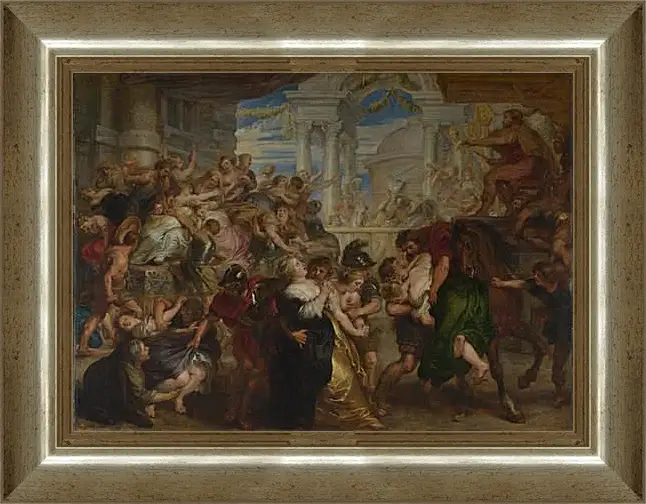 Картина в раме - The Rape of the Sabine Women. Питер Пауль Рубенс